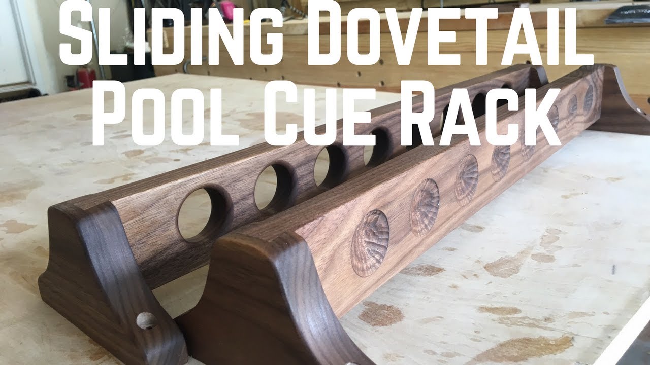 Sliding Dovetail Pool Cue Rack!!!  How To | Woodworking