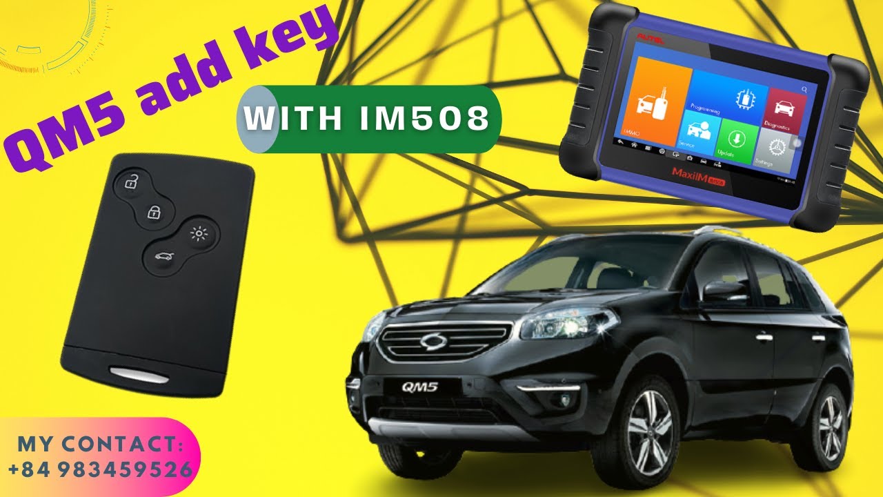 Programming New Smartkey Renualt Samsung QM5 with OtoSys IM100