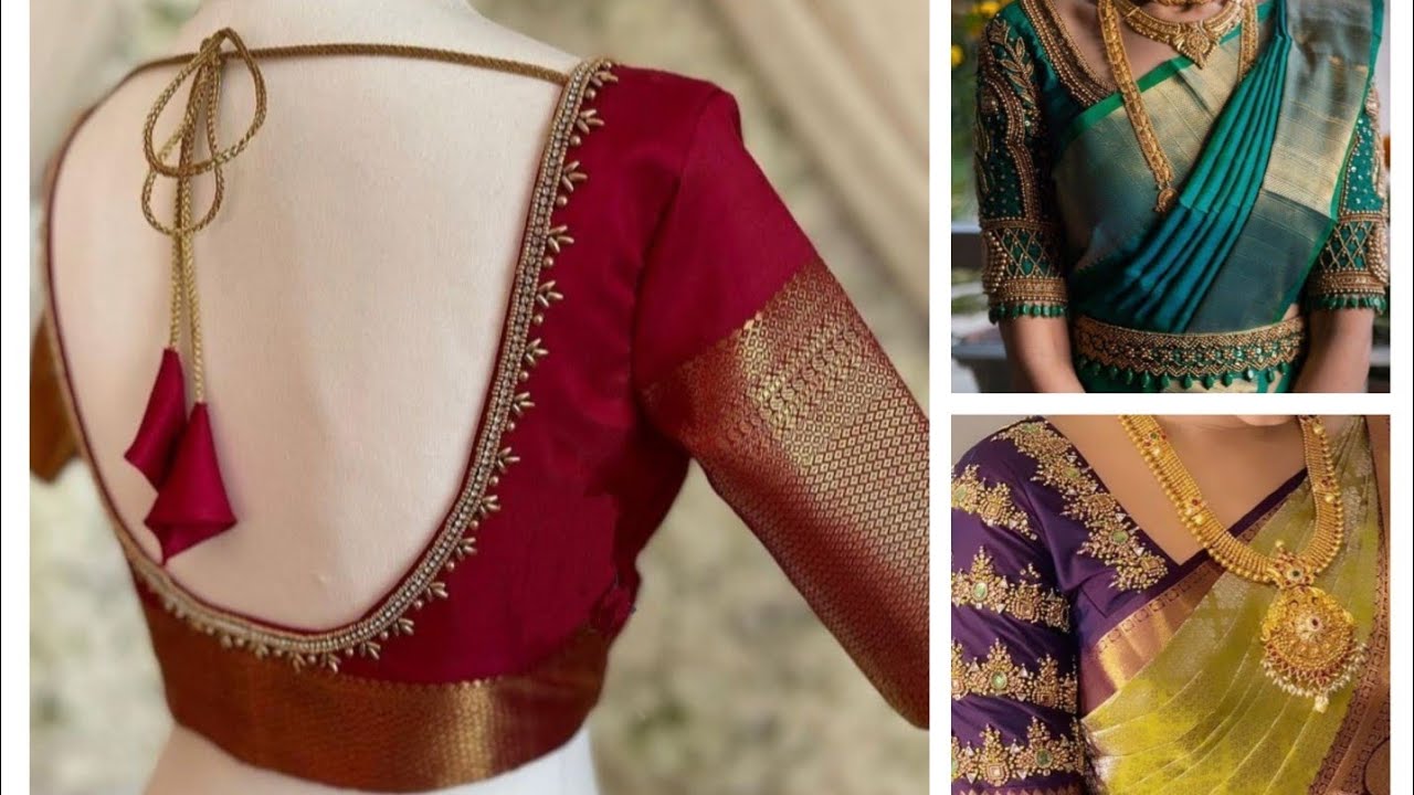 New Aari work  Bridal Blouse sleeves Designs | blouse designs new model / #paithanisareeblouse