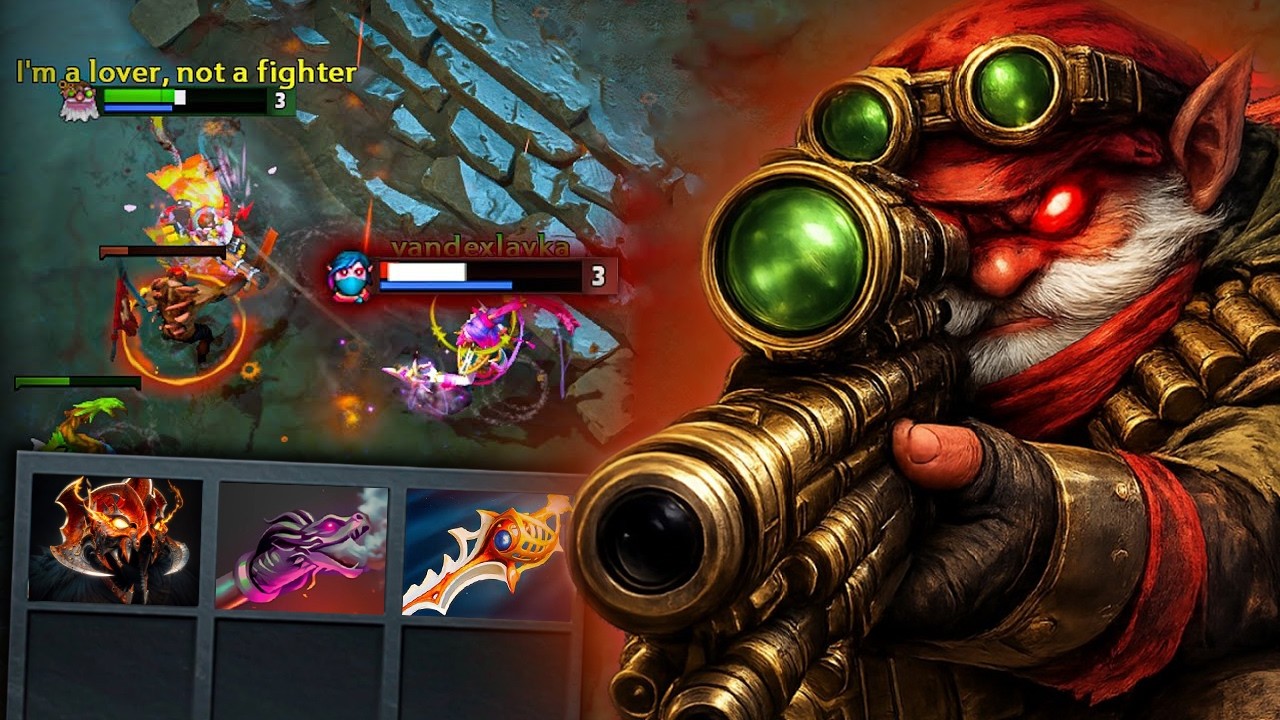 +1200GPM Sniper🔥🔥🔥40Kills Divine + Hydra's Breath Brutal One Shot Burst 7.41 | Dota 2