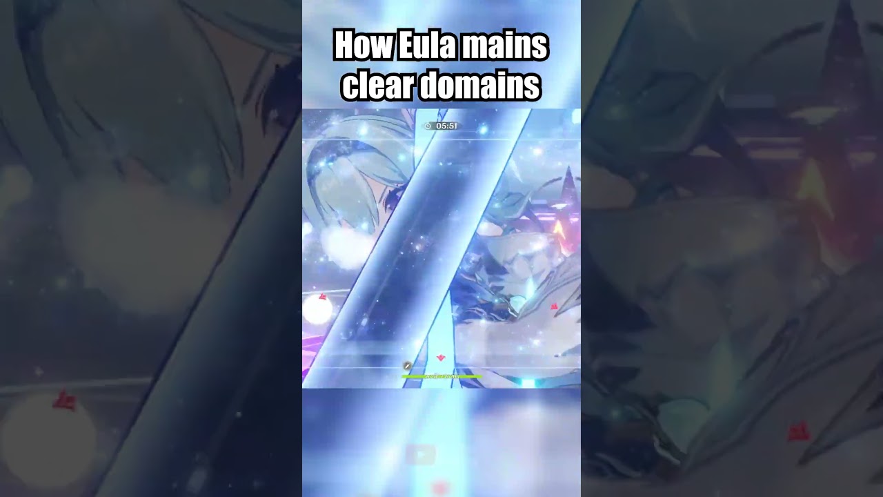 HOW EULA MAINS CLEAR DOMAINS ❄️ GENSHIN IMPACT #genshinimpact #eula