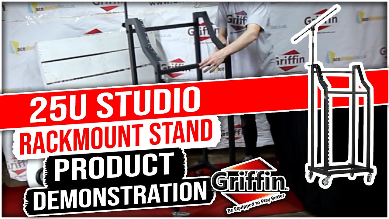 Studio Rack Mount Cart Workstation on Wheels By Griffin - Product Demonstration Model# XR-411