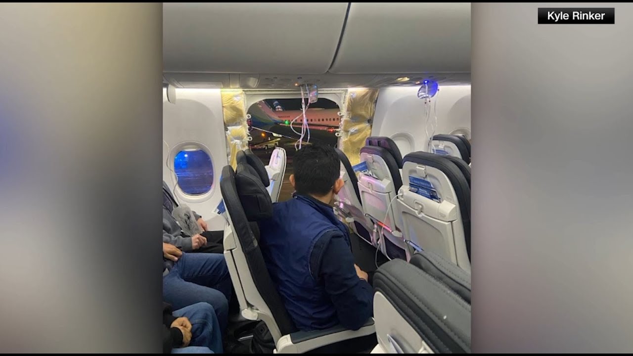 Window blows out during Alaska Airlines flight, plane makes emergency landing!