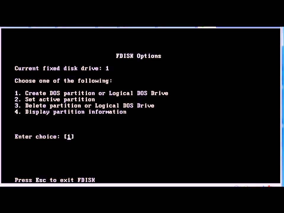 Guide to Windows 98 FDISK FORMAT