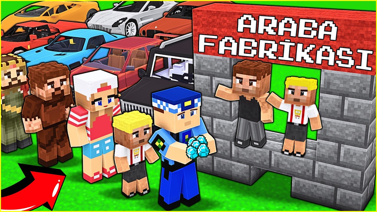 EFEKAN VE ALİ ARABA FABRİKASI KURDU! 🤑 -Minecraft