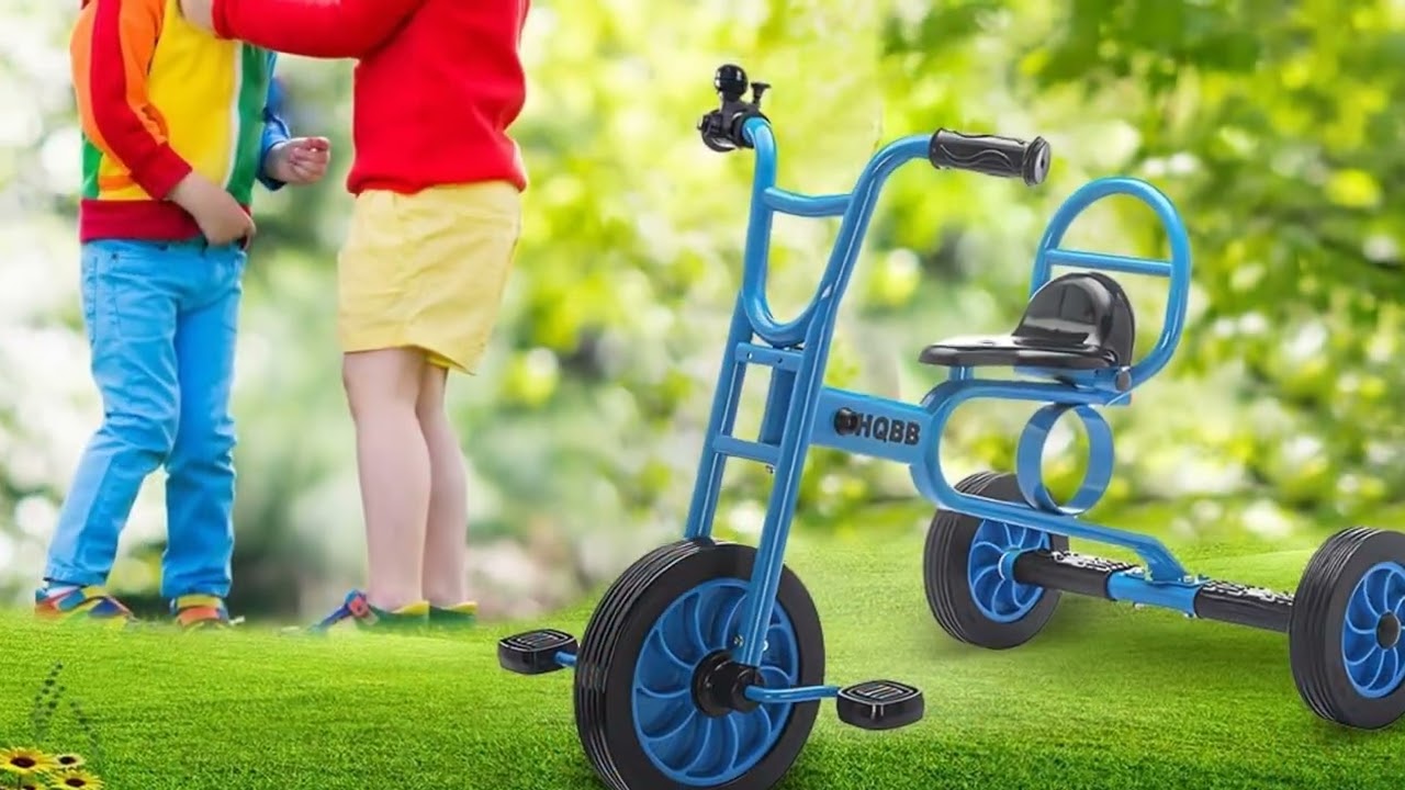 🛎️ Best for Playground Fun! Kids Tricycle with Bell & Rubber Wheels 🔔