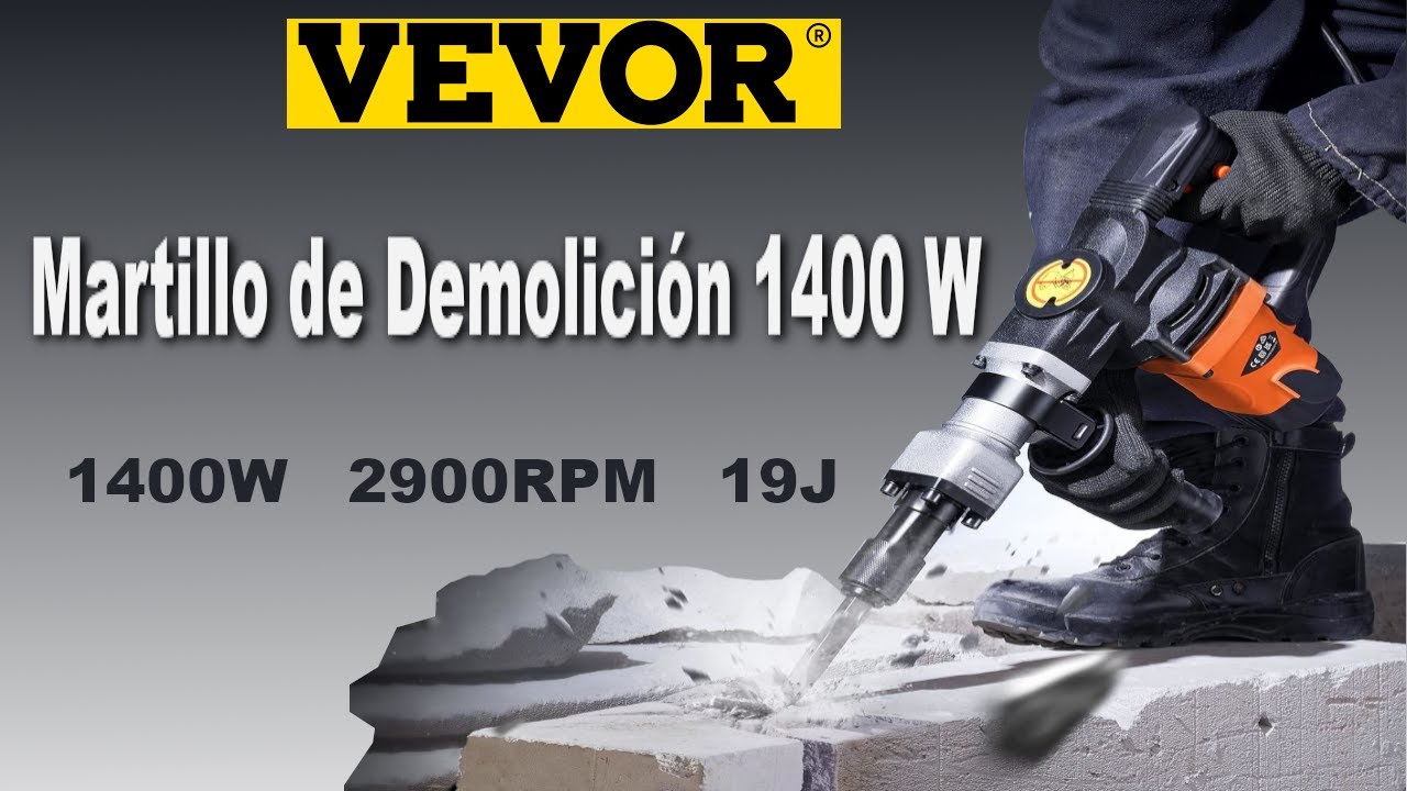 VEVOR Martillo de Demolición 1400 W