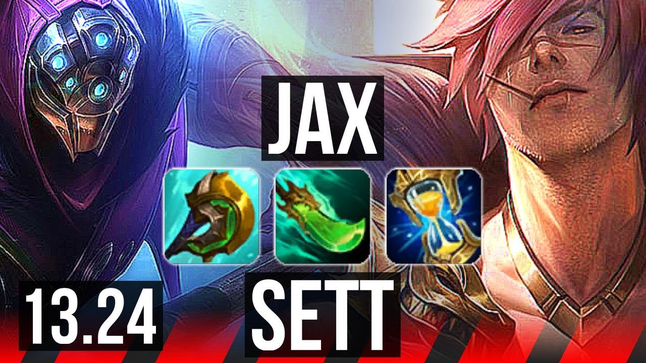 JAX vs SETT (TOP) | Rank 7 Jax, 6 solo kills, 16/3/8, Dominating | TR Challenger | 13.24