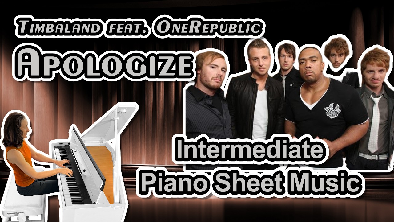 Apologize (One Republic) - Intermediate Piano Sheet Music