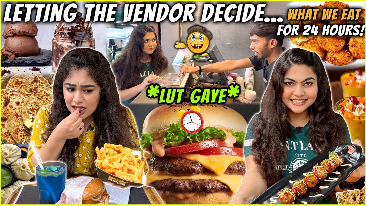 LETTING THE VENDOR DECIDE WHAT I EAT IN 24 HOURS CHALLENGE | Pune Expensive Food Challenge |