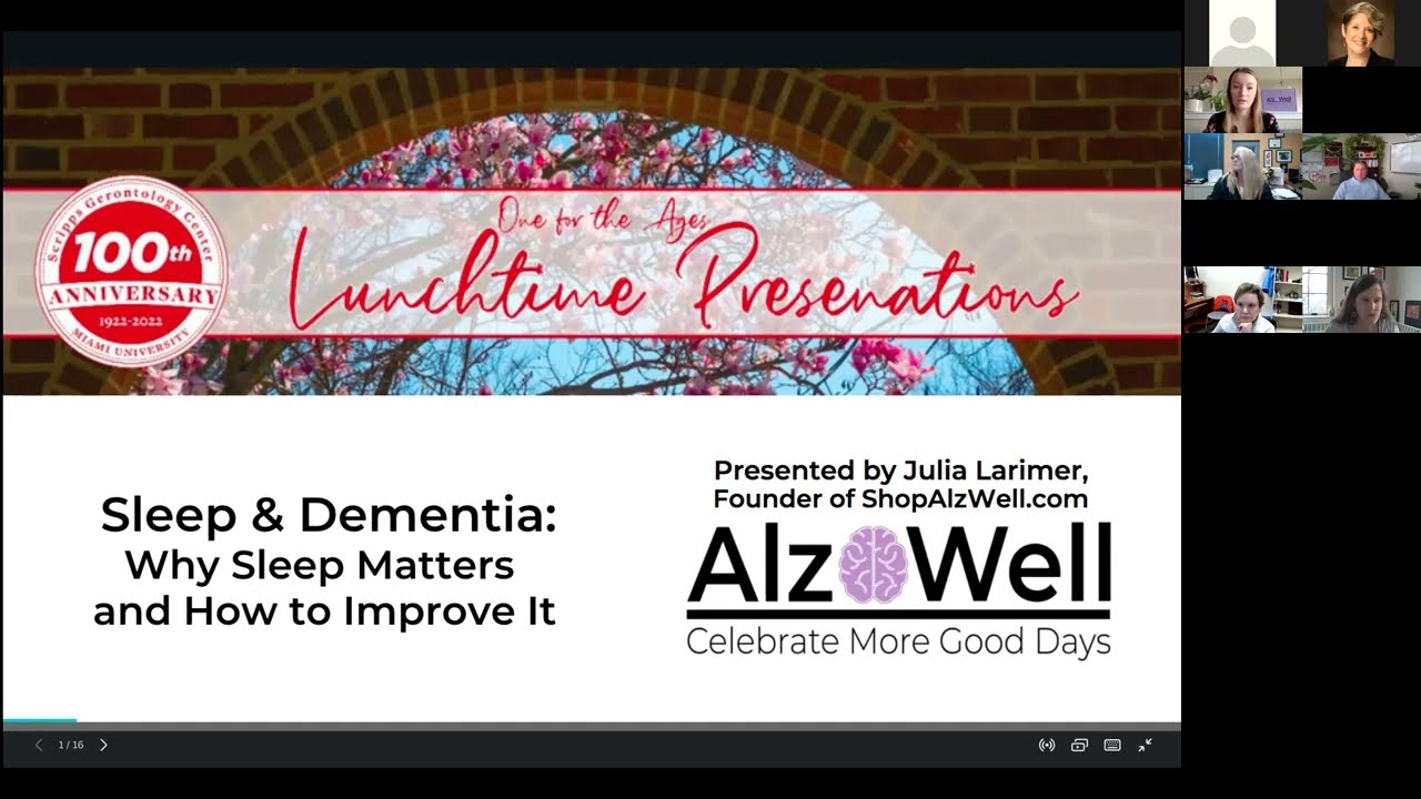 Sleep & Dementia: Why Sleep Matters and How to Improve It | Julia Larimer