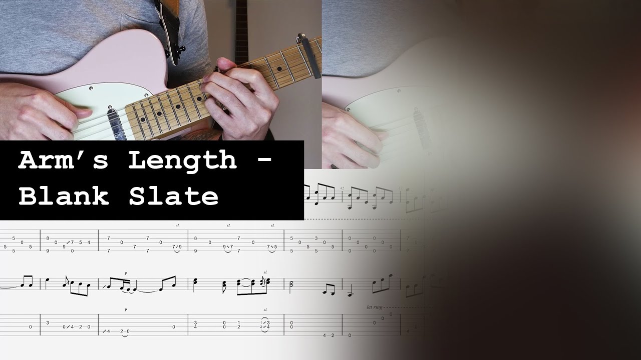 Arm's Length - Blank Slate Tabs - Guitar Cover with Backing Track