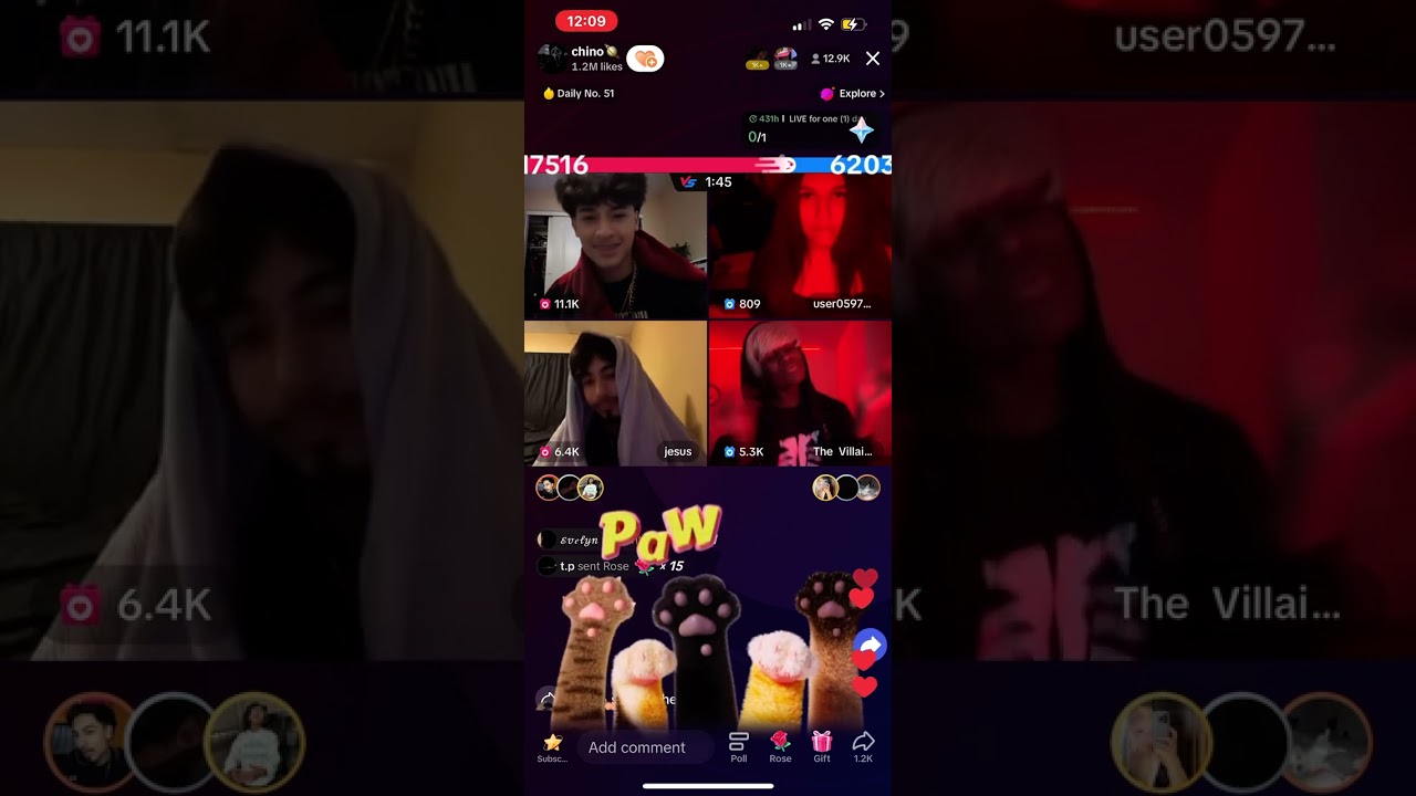 another funny ass  tiktok live with alex and vicky and alan and jesus(ts funny asl😭😭)