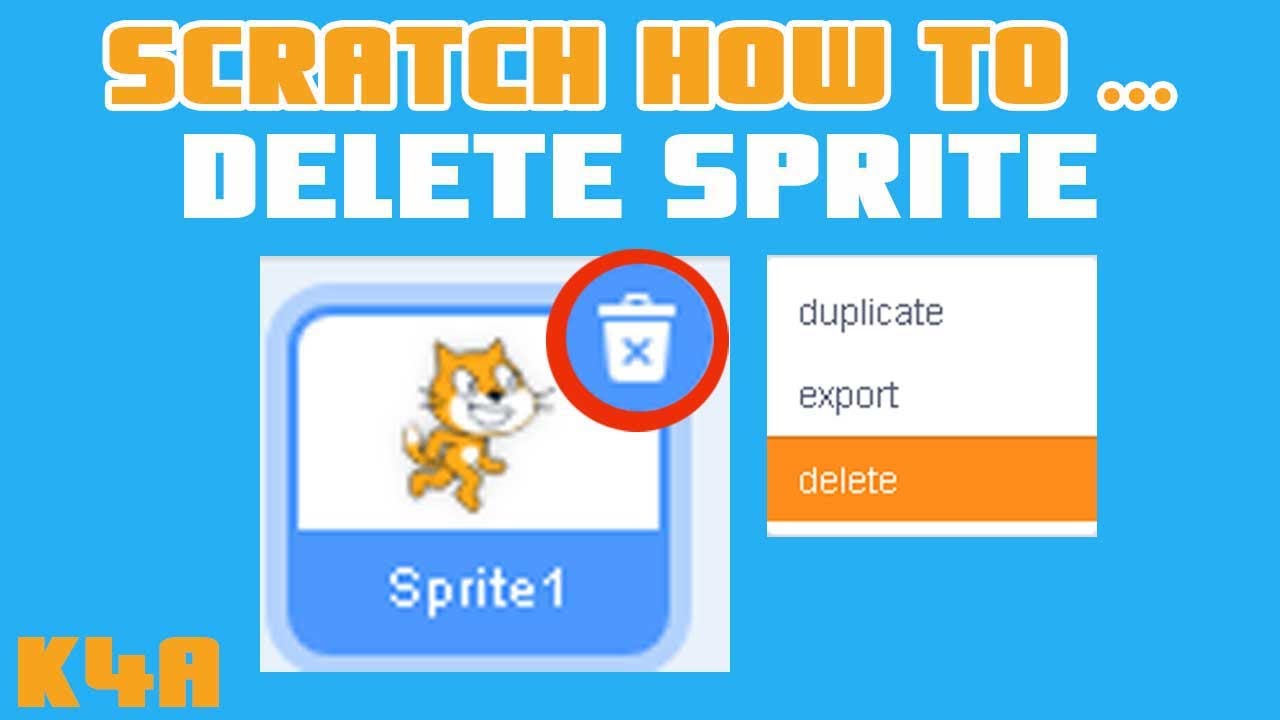 Scratch How To - Delete Sprite