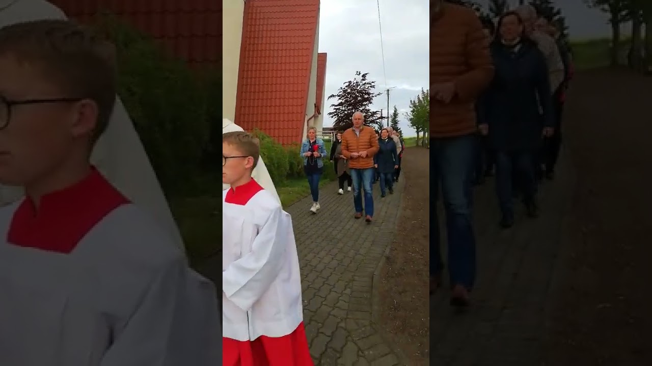Procesja w P.M.B.N.P w Żalnie z okazji 105 Objawień W Fatimie. 13.05.2022