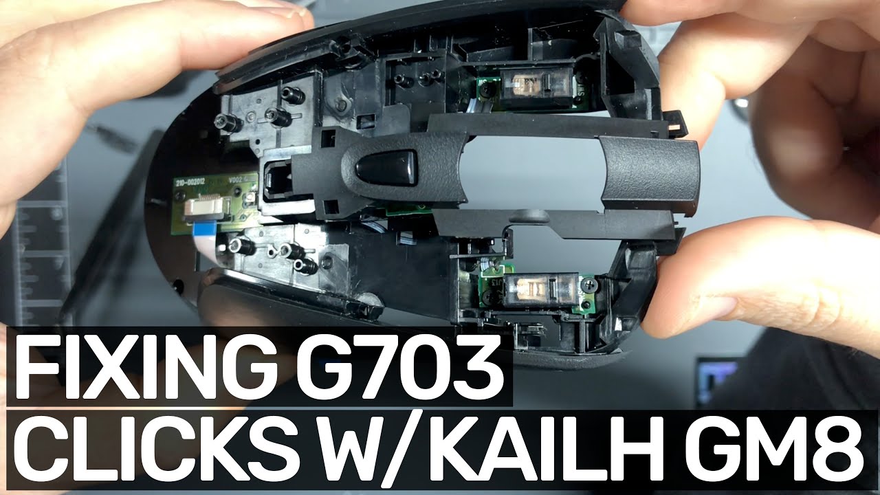 Fixing a double clicking G703 with Kailh GM 8 Switches (Full process!)