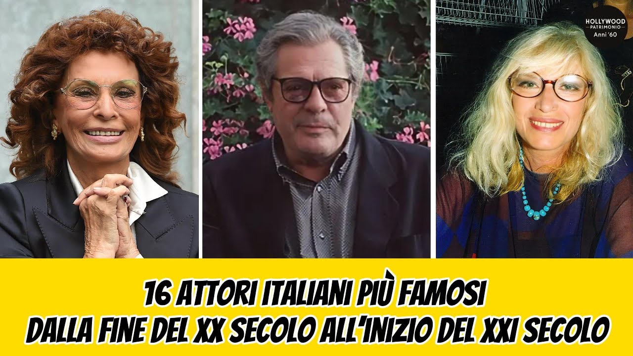 16 attori italiani più famosi dalla fine del XX secolo all’inizio del XXI secolo