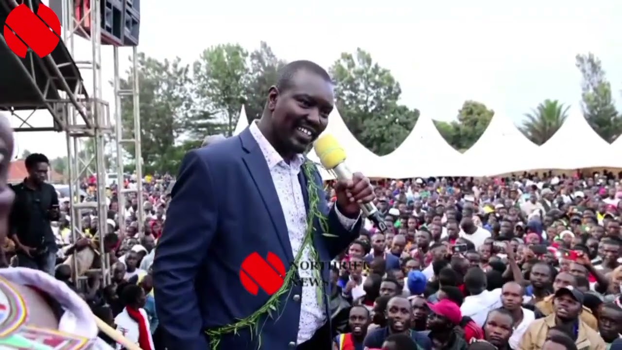 Senator Mandago ecstatically received in Kapchorwa, Uganda, as he championed Kalenjin unity.