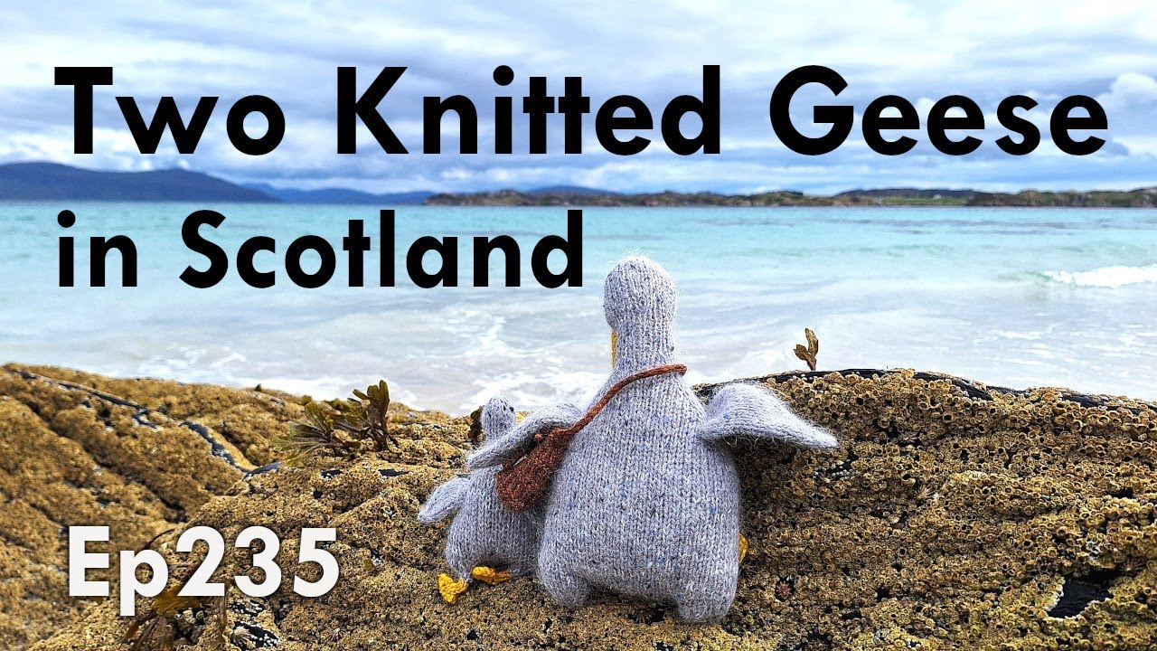 Episode 235: Two Knitted Geese Go to Scotland | #scotland #knitting