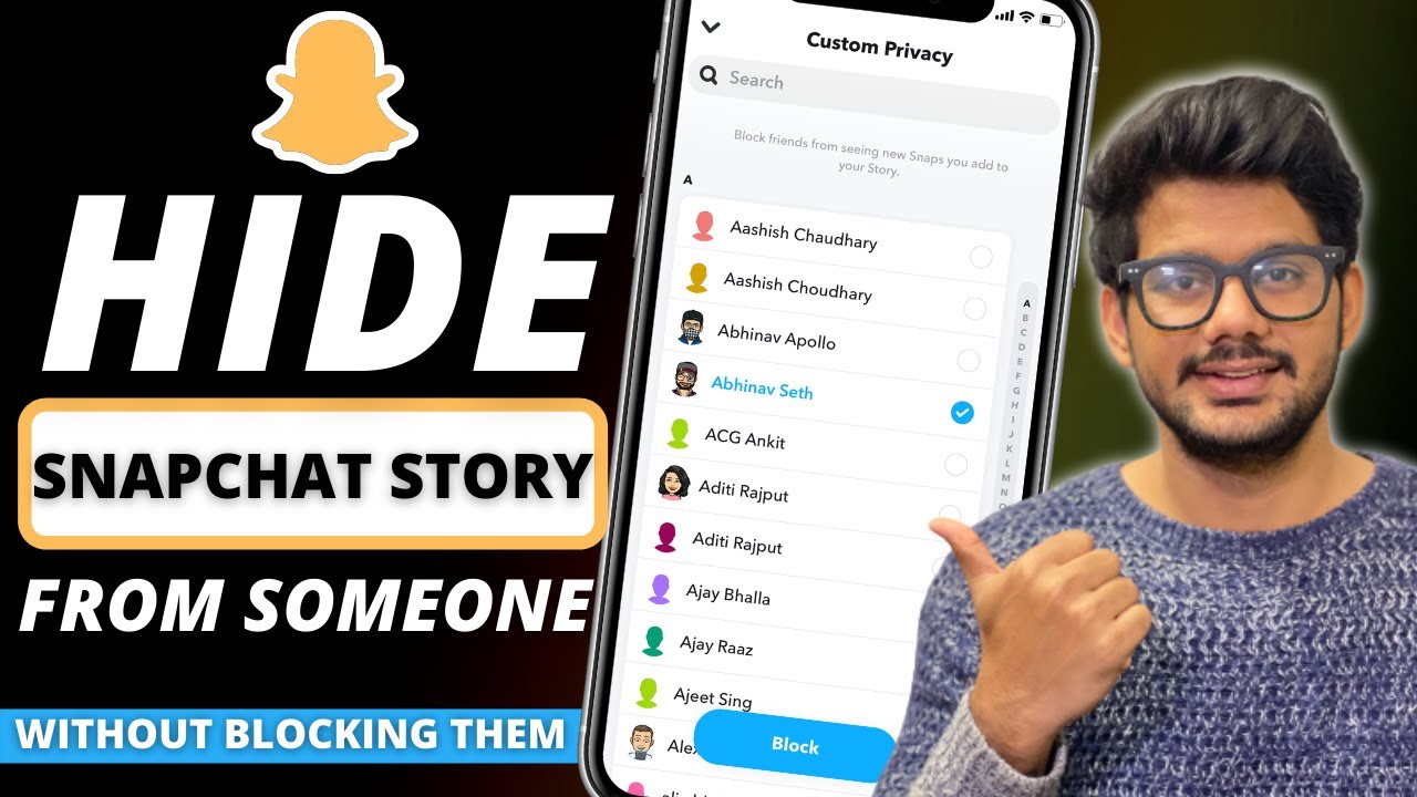 How To Hide Your Snapchat Story From Someone | How to block people from seeing your snapchat story