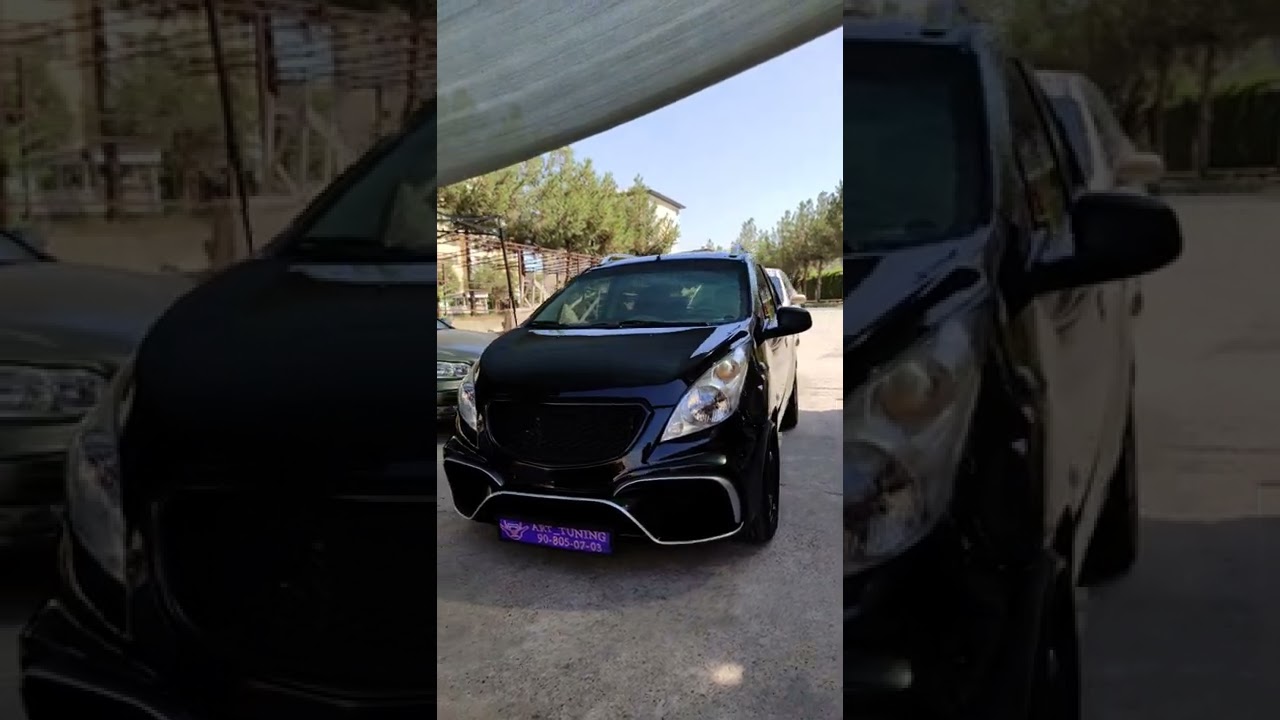 тюнинг на Спарк бампер w213 R2 Chevrolet spark ravon