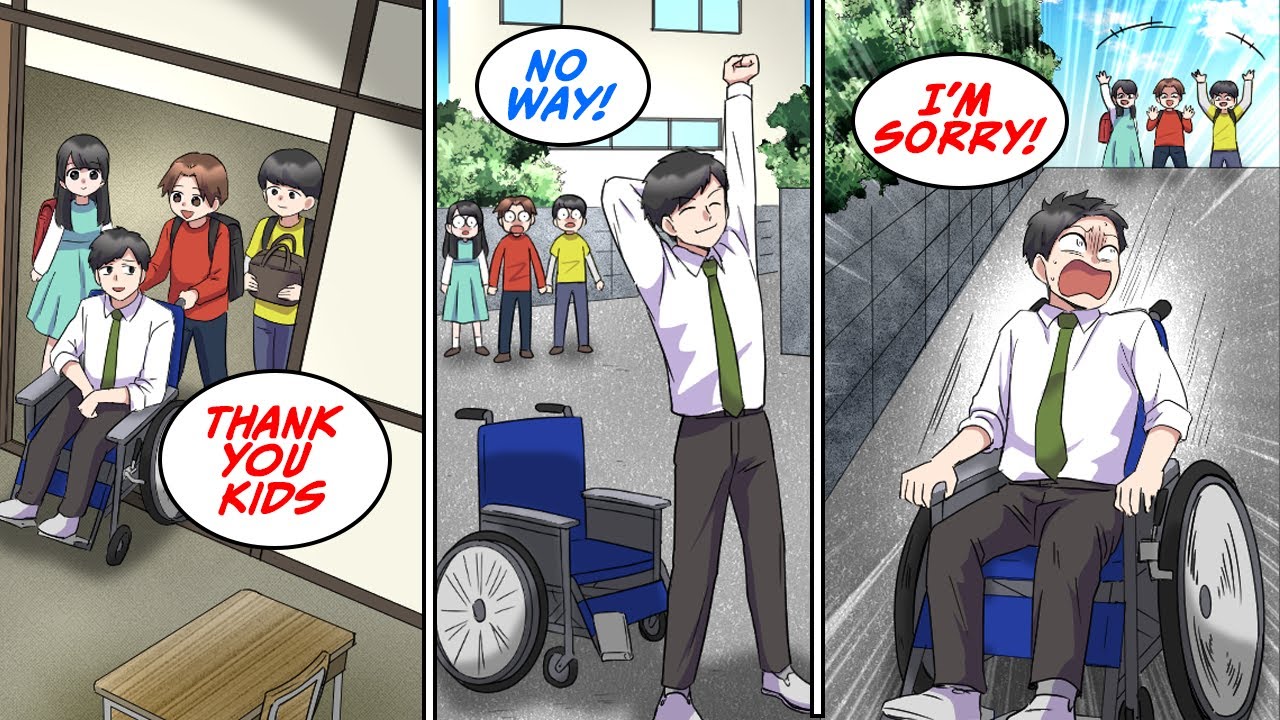 Our teacher told us he was paralyzed from the waist down, but then... [Manga Dub]