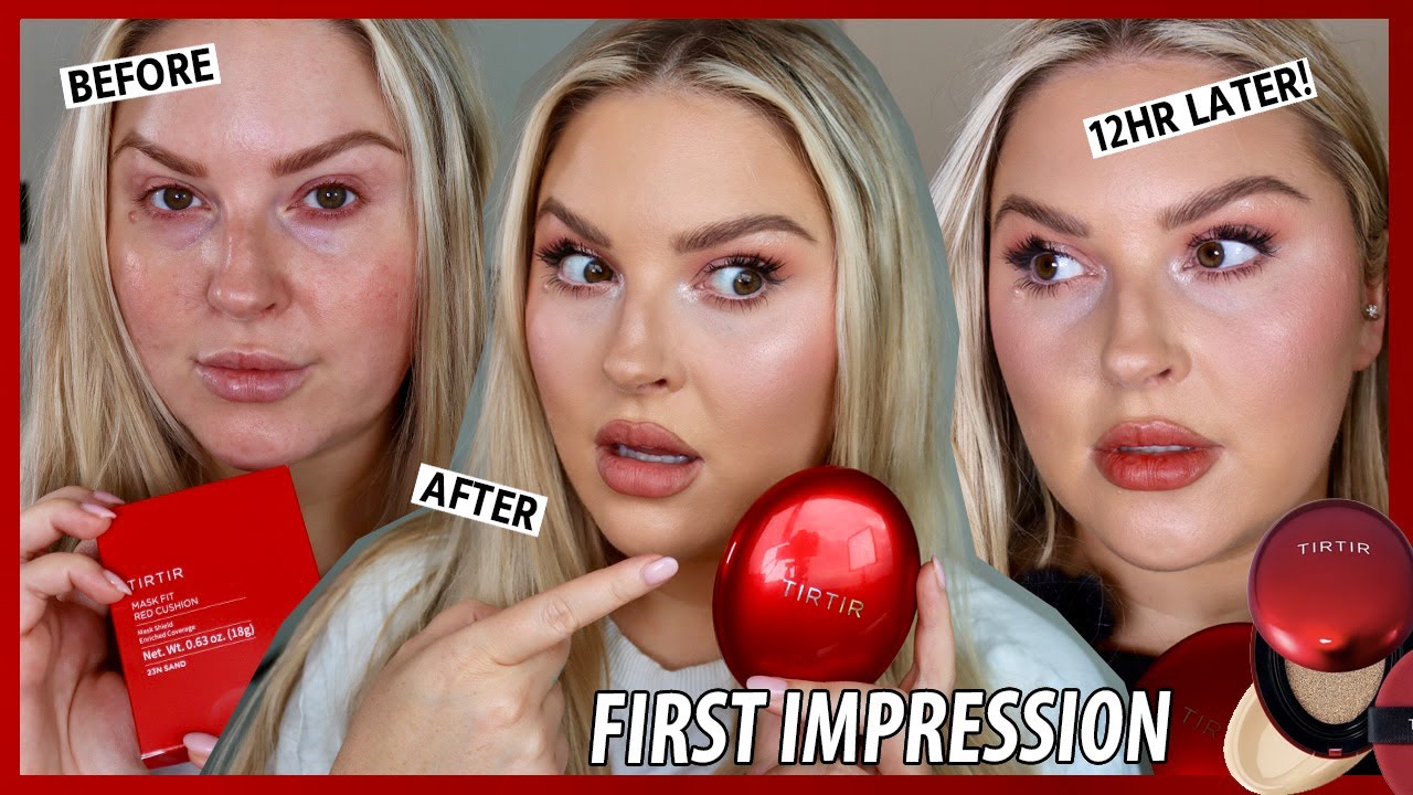 VIRAL Tir Tir Red Cushion Foundation! 🤔 is it worth it?? FIRST IMPRESSION