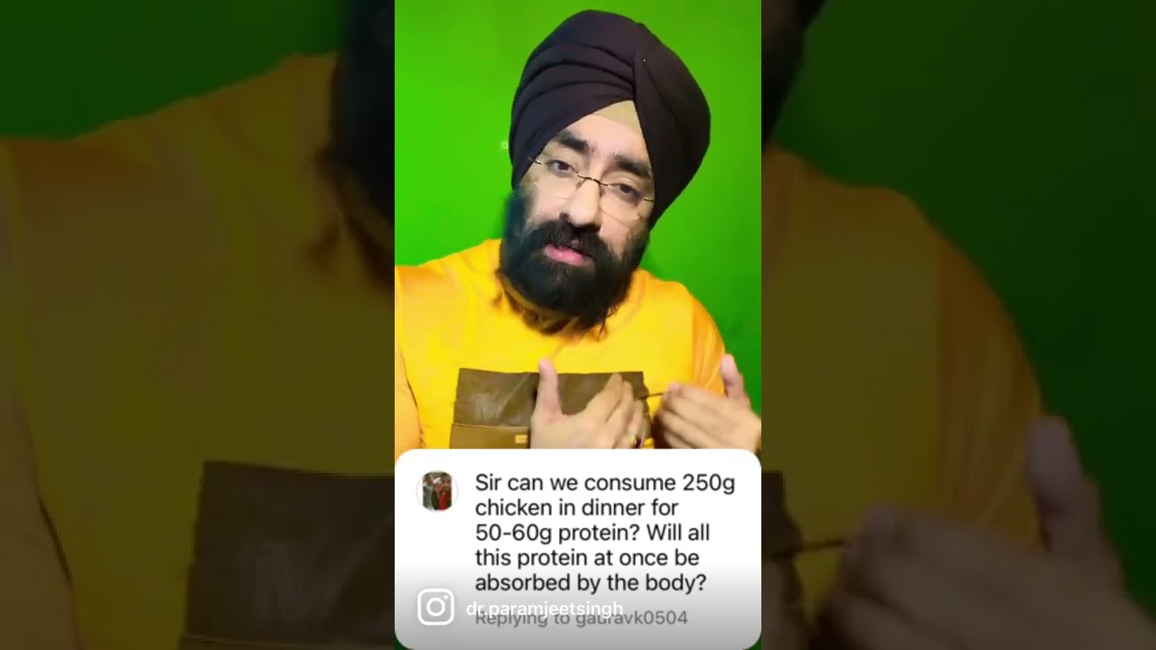 250gms chicken se 60gm protein kya poora absorb hoga? Protein absorbtion limit #shorts Dr.Education