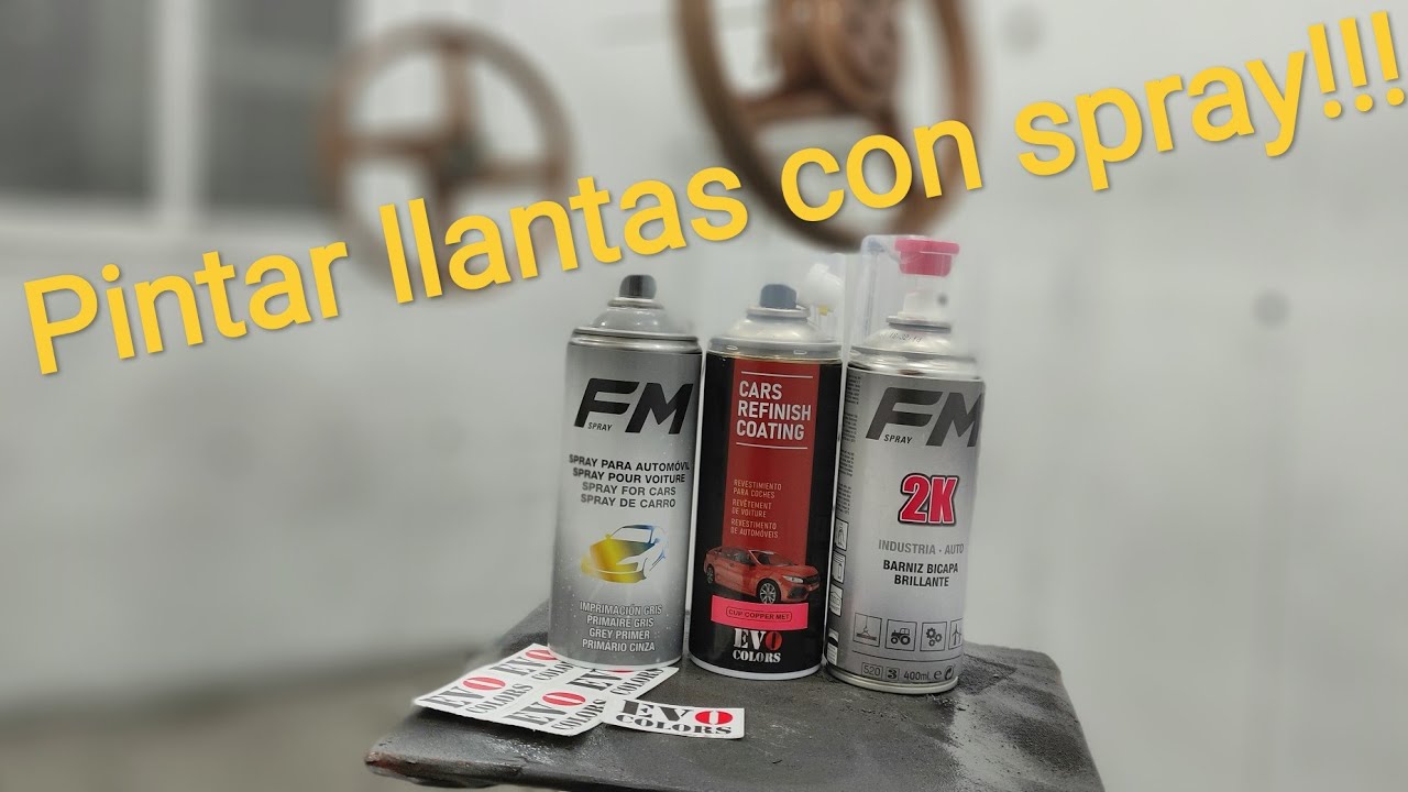 Pintar llantas con spray 👌👌👌
