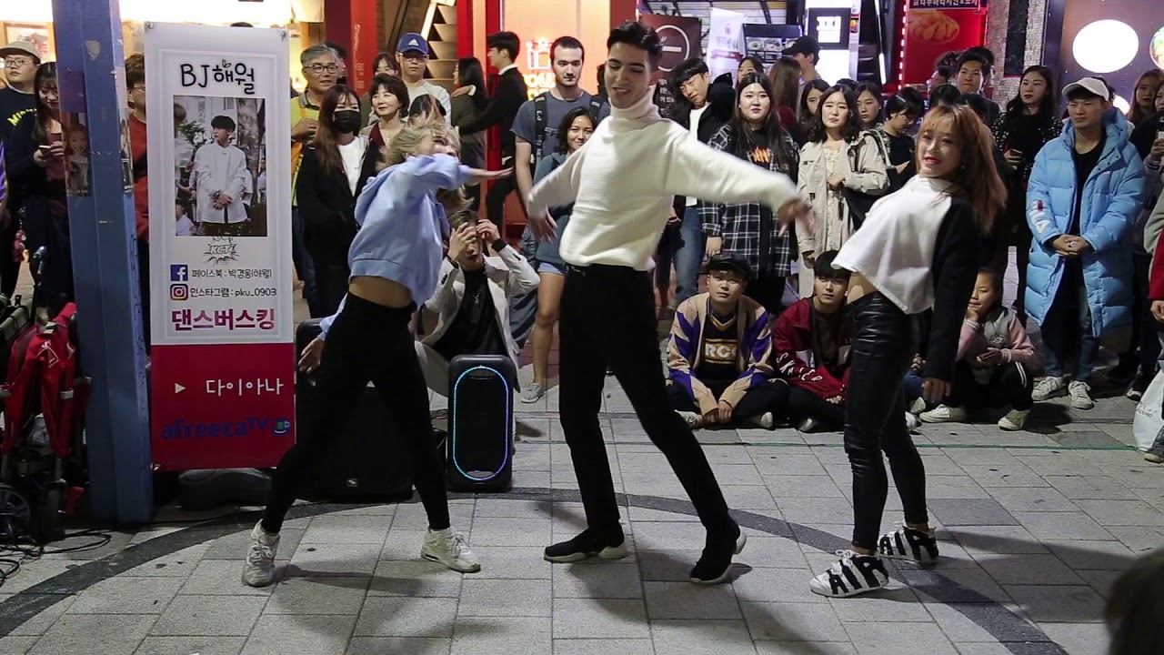 JHKTV]홍대댄스 다이아나&외국인hong dae k-pop dance diana& audience (othman) DDU-DU DDU-DU - BLACKPINK
