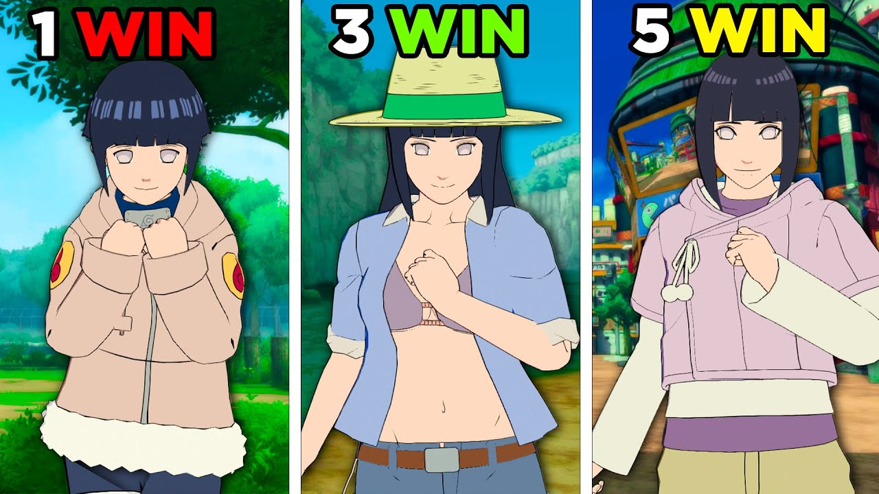 A CADA VITORIA A HINATA EVOLUI NO NARUTO STORM CONNECTIONS