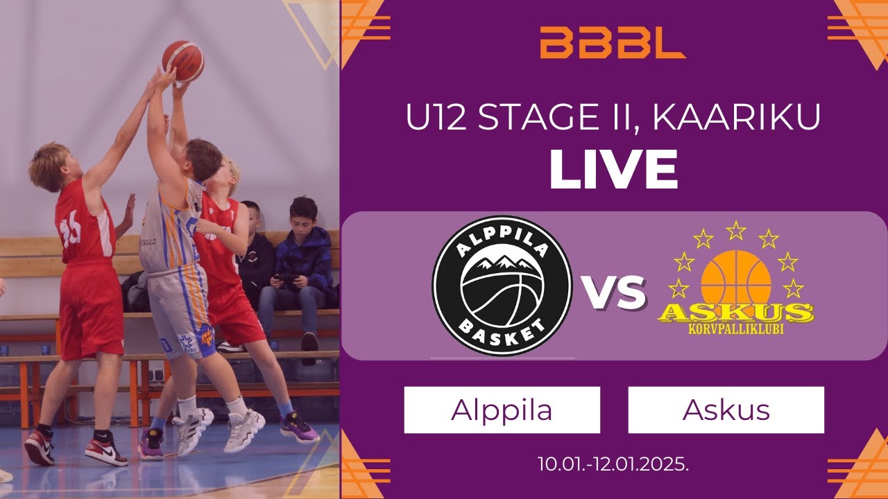 KK Askus/Haapsalu Herilased 2013 vs Alppila Basket 2013 | BBBL Boys U12