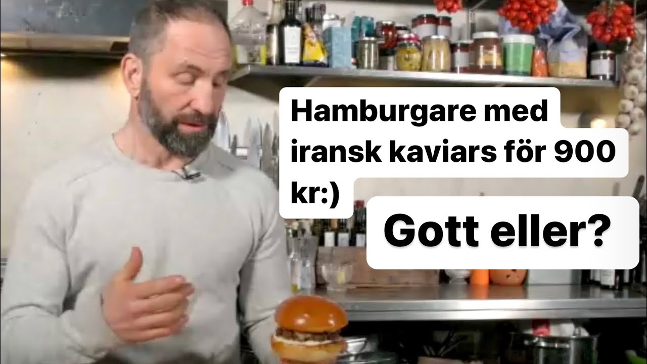 Vi kopierar Sveriges dyraste hamburgare med iransk kaviar