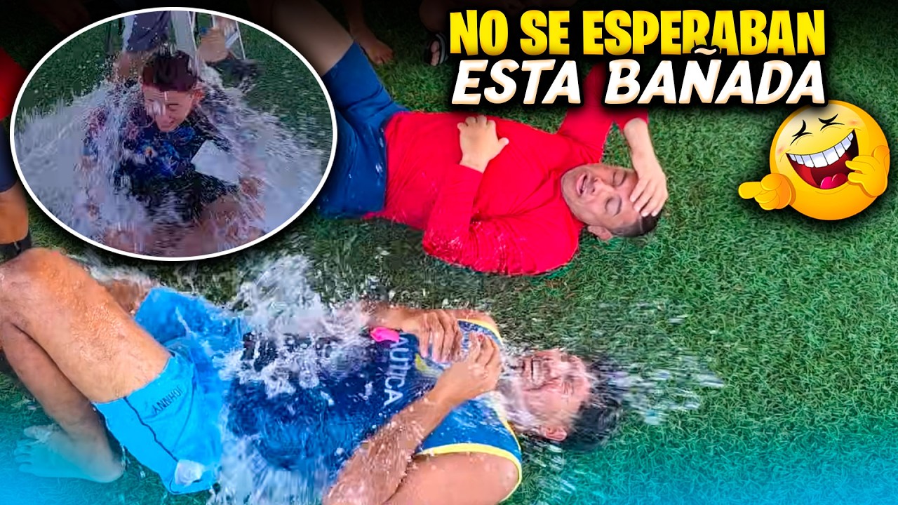 Sapo no se esperaba que los Jrs le hicieran esto. También Marlon salió mojado
