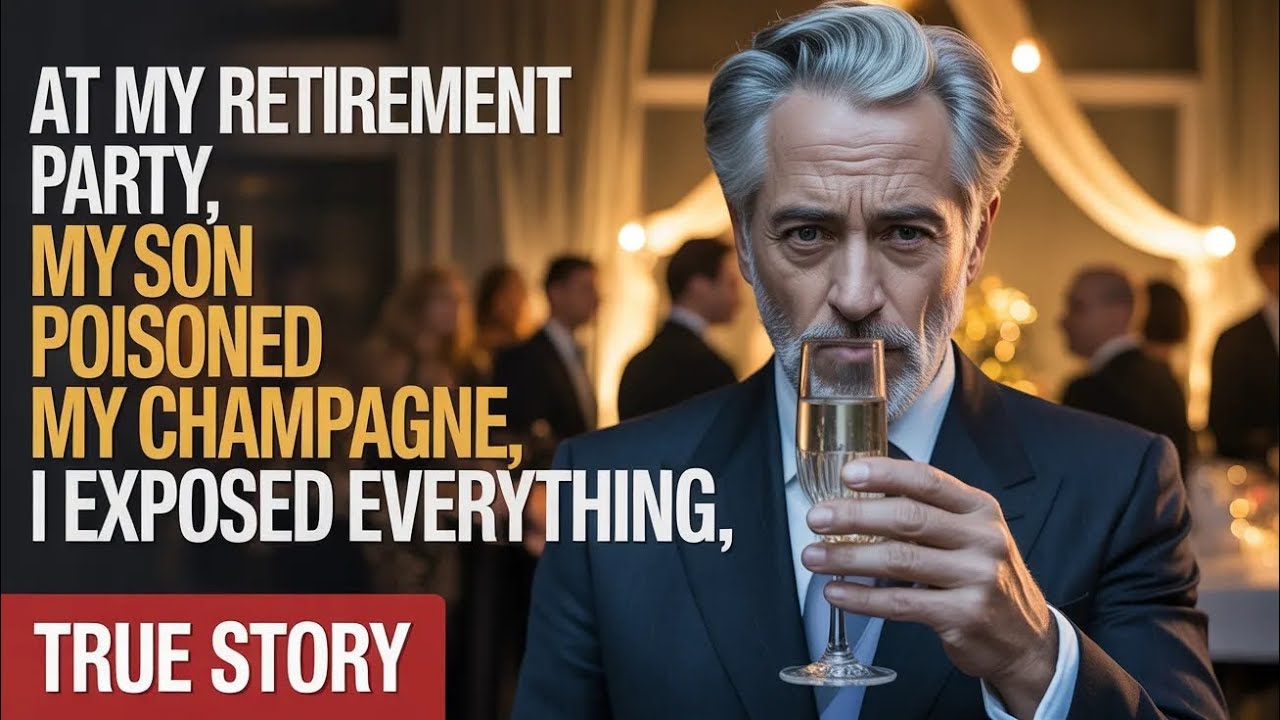 At My Retirement Party, My Son Poisoned My Champagne — What I Did Next Exposed Everything