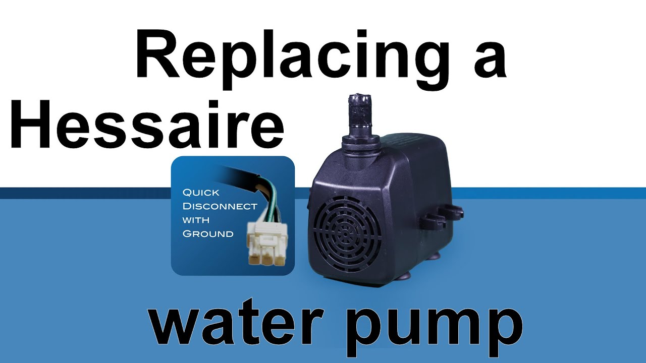 Replacing the water pump in a Hessaire M37V evaporative cooler