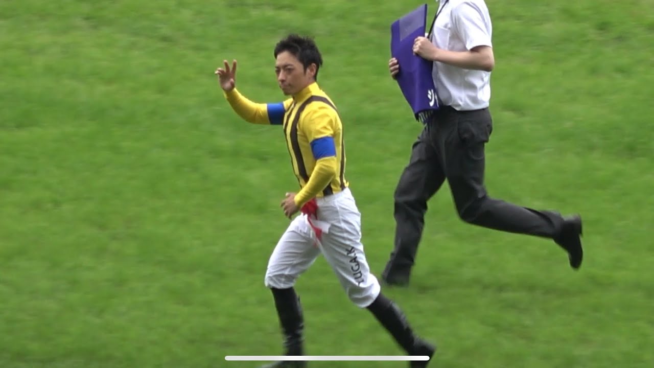 【口取り 表彰式 勝利騎手インタビュー】2025 G1 安田記念 ジャンタルマンタル 川田 将雅 勝利騎手インタビューを終えて素早く立ち去る【東京競馬場】