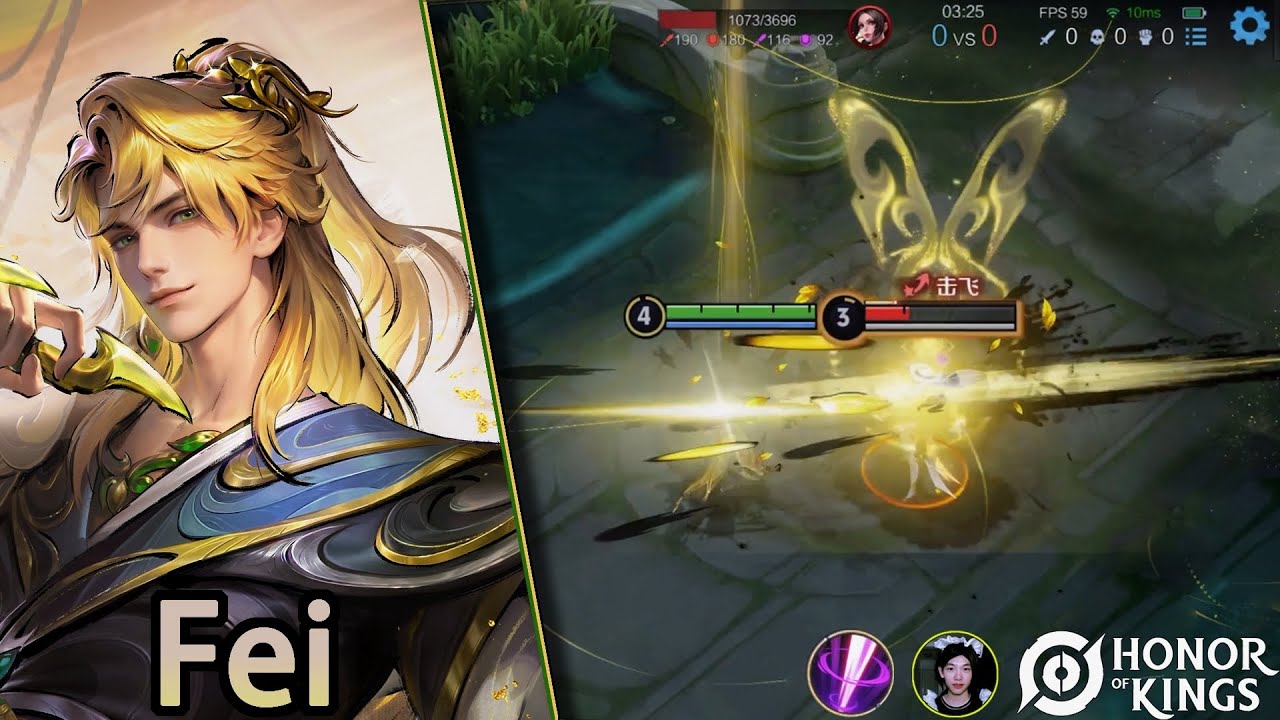Honor of Kings（Fei）This is Fei's best skin.｜Esta é a melhor skin de Fei.