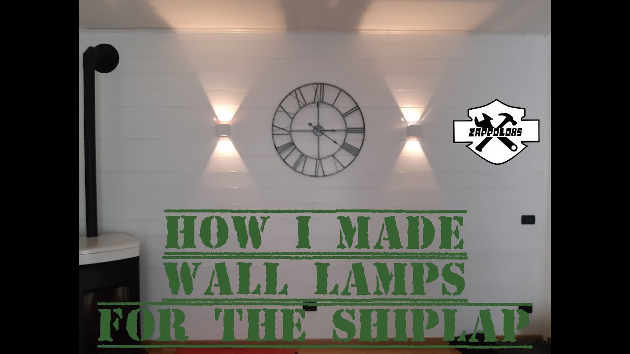 How to: I made wall lamps for my ship lap wall, a LEGO project
