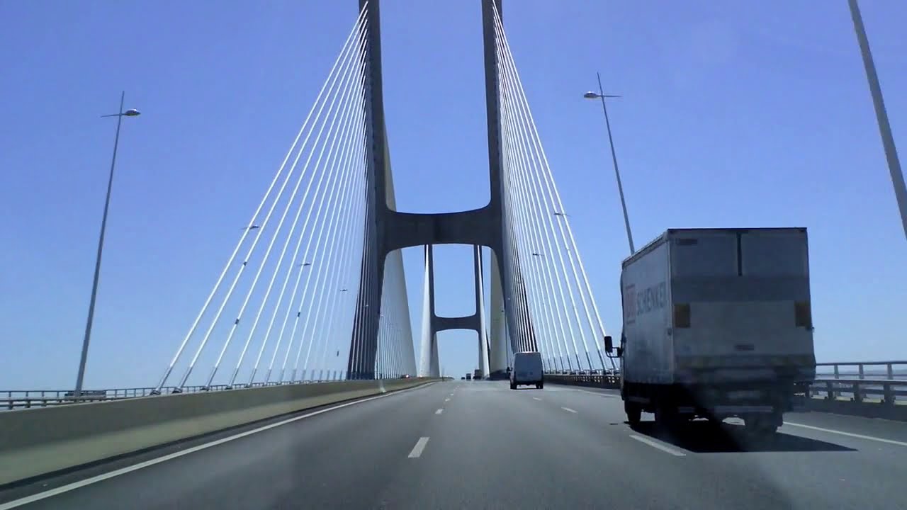 The (up until recently) longest bridge in Europe: Vasco da Gama - Lisbon, Portugal
