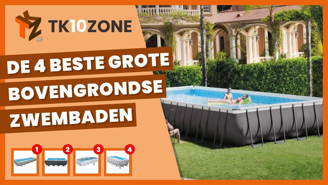 De 4 beste grote bovengrondse zwembaden om van deze zomer te genieten