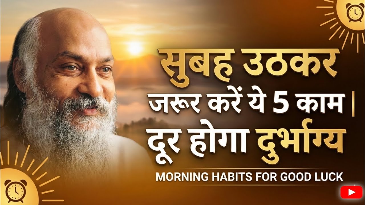 सुबह उठते ही करो ये 5 काम– किस्मत, पैसा और सफलता खुद पीछे आएंगे! | Osho Powerful Speech 
