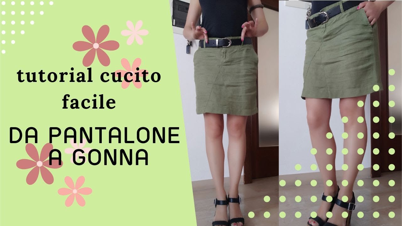 COME TRASFORMARE UN PANTALONE IN UNA GONNA