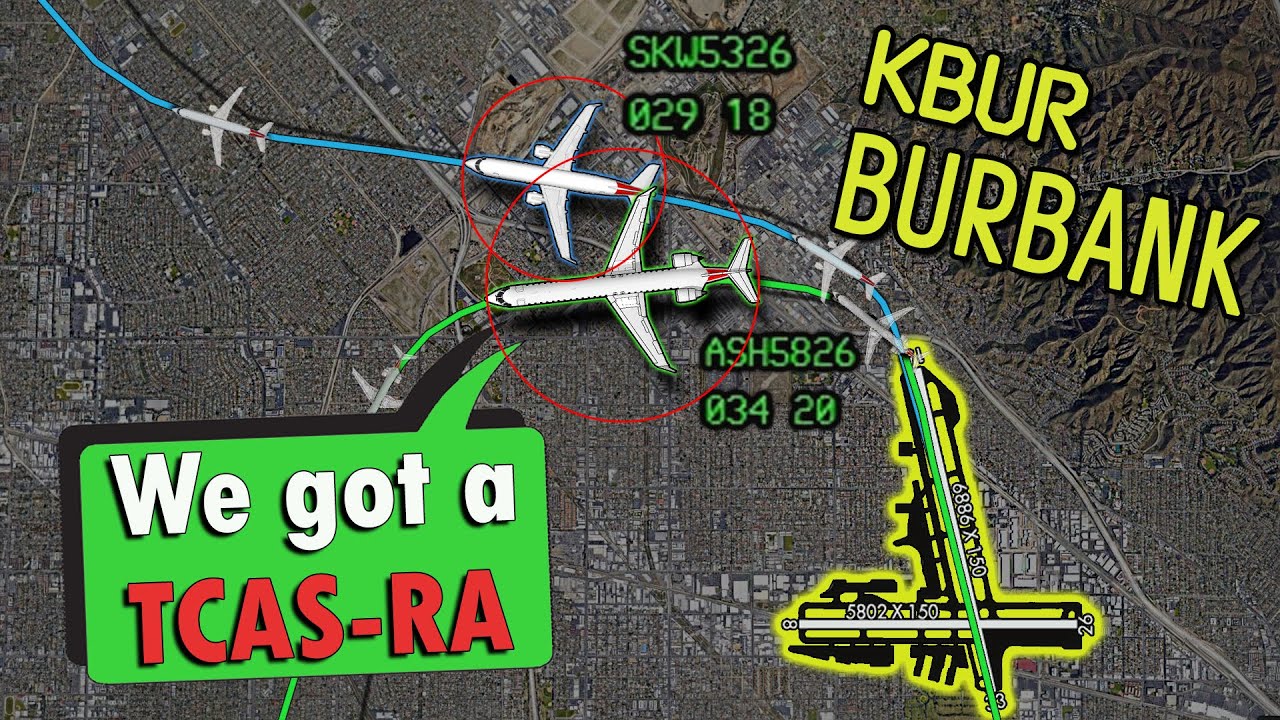 NEAR MID-AIR COLLISION at Burbank | 