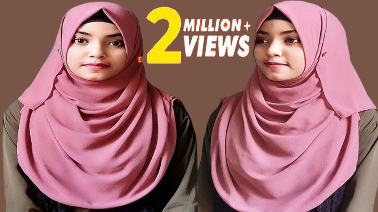 জর্জেট হিজাব পরার সহজ উপায় | Full Coverage Hijab Style | BLOSSOM BEAUTY