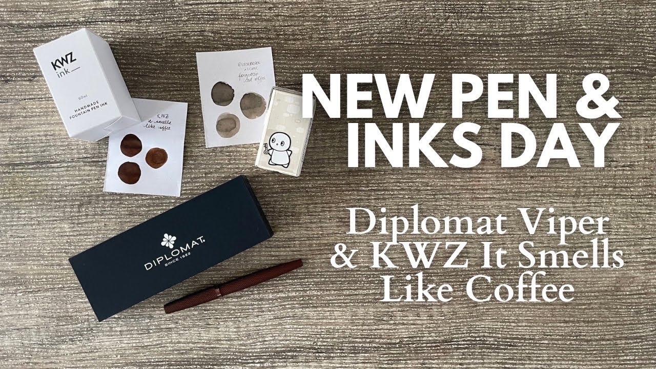 DIPLOMAT VIPER // Fountain Pen Review and new inks from KWZ & Esterbrook