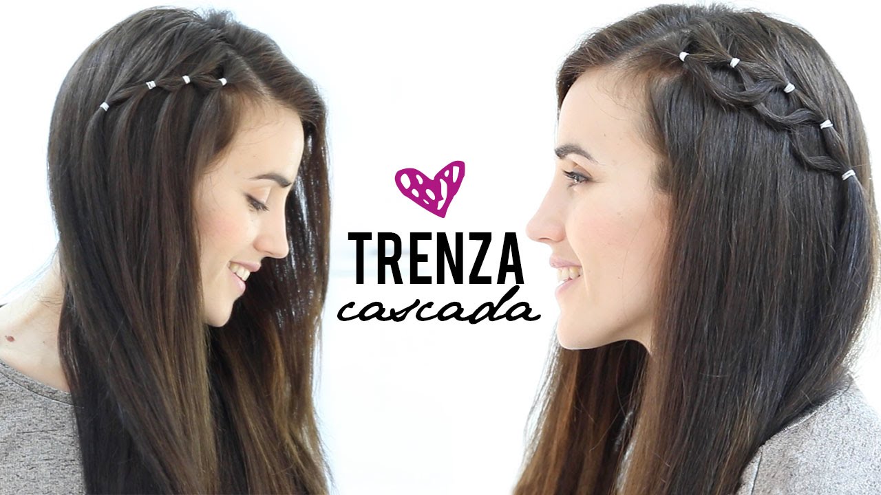 Trenza cascada con gomas | Peinados fáciles y bonitos