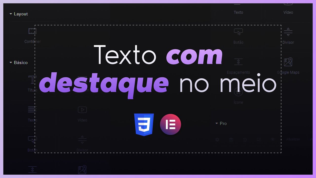 Como Colocar Destaque em Título com Elementor