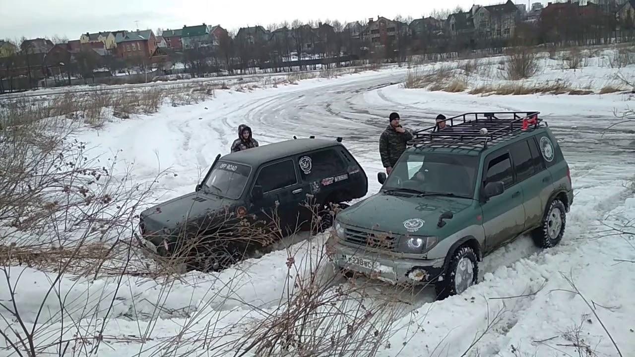 #медведи #pajero #нива #автодром паджерик сделал ниву