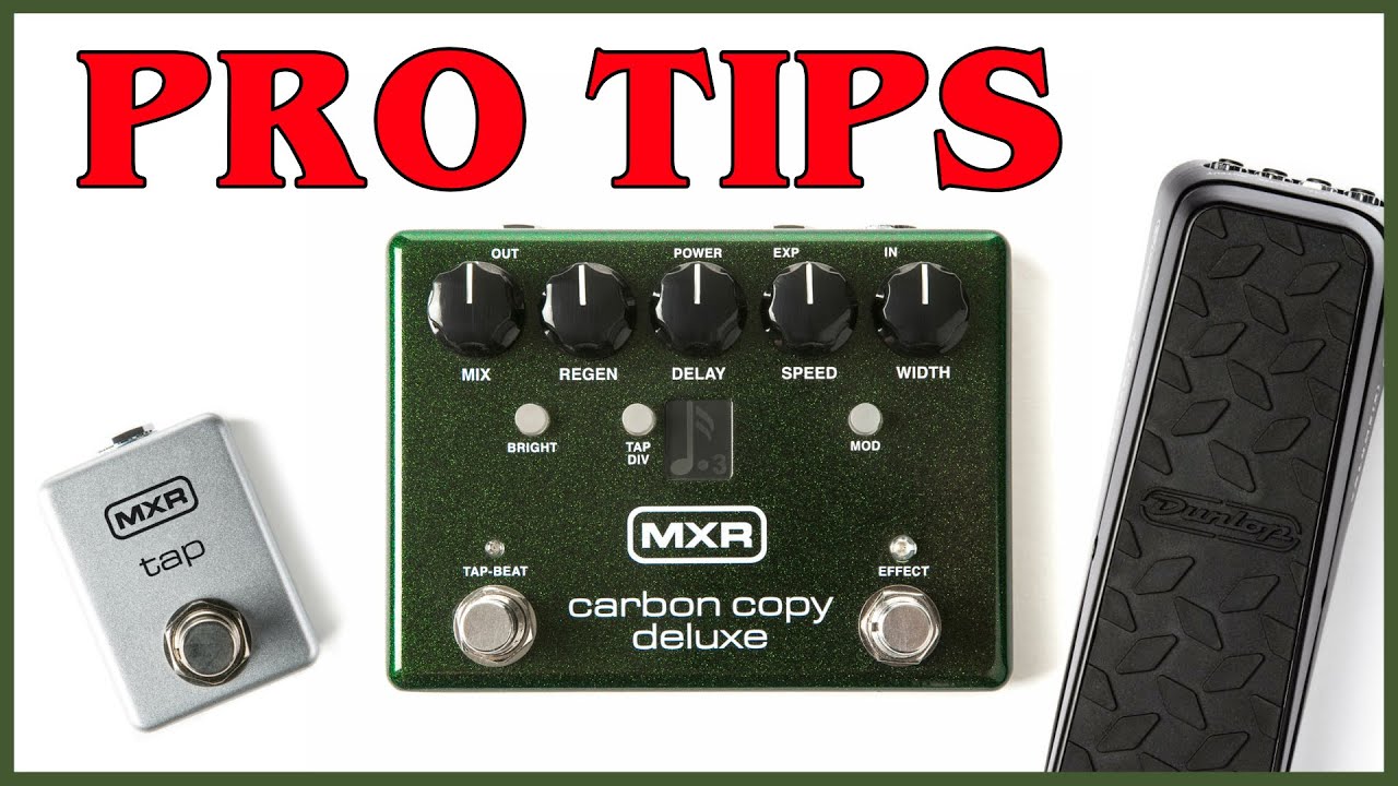 MXR Carbon Copy Deluxe MEGA TUTORIAL (Tap tempo & pedal de expresión)